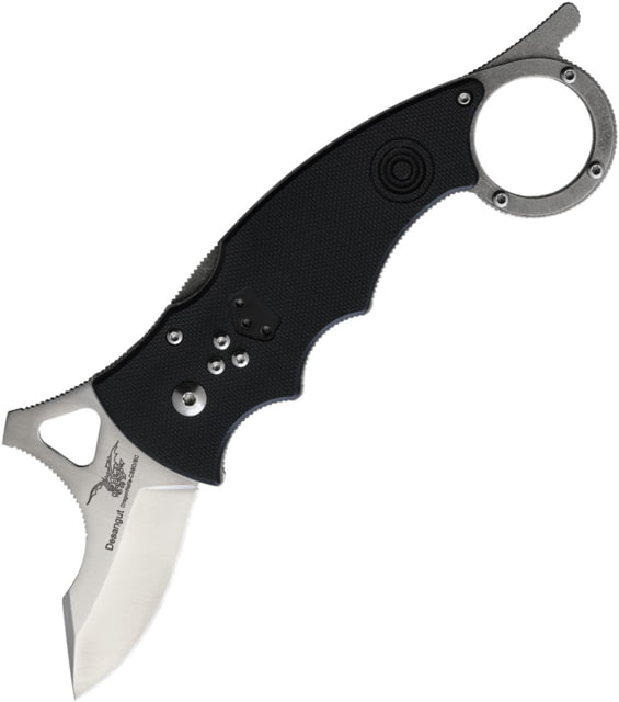 CSSD/SC Bram Frank Design Desangut Folding Knife 2in satin finish 8Cr13MoV stainless spear point blade Black G10 handle DESANGUT SPEARPOINT BLACK - Cssd/Sc Bram Frank Design