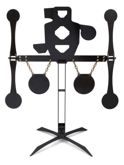 CTS Targets Triple Threat Mod X Kit w/ Spinners & 8in Gongs Black Large NSN N - Cts Targets