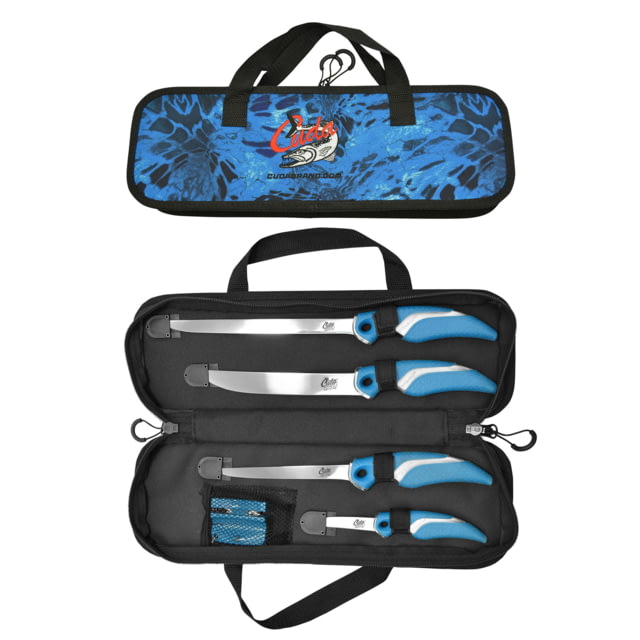 Cuda 6 pc Fillet Knife Set w/1 Heavy Duty Case - Cuda