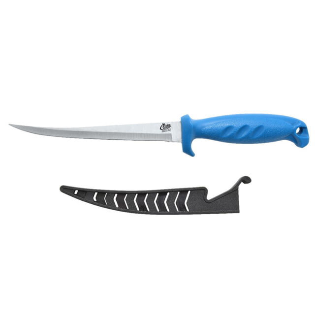 Cuda 6in Fillet Knives with Blade Covers Bucket of 36 pcs Blue/Grey 6in - Cuda