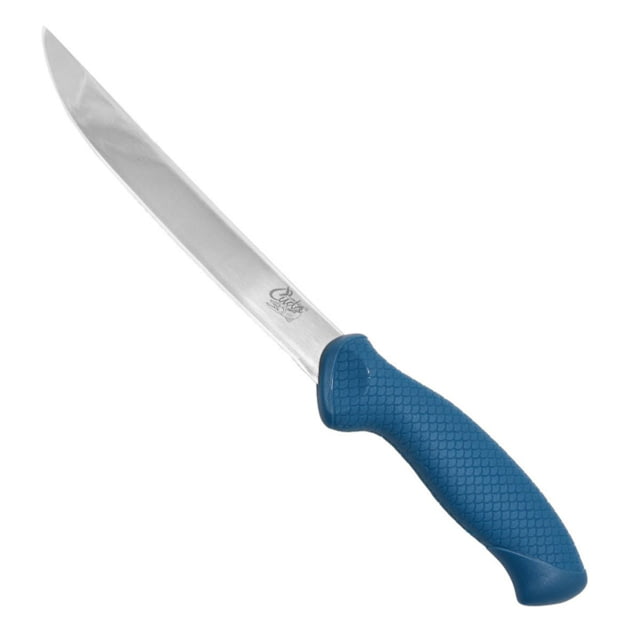 Cuda AquaTuff Wide Fillet Knife with Blade Cover Blue 7in - Cuda