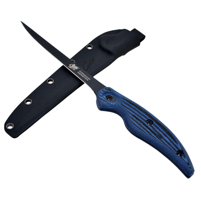 Cuda Knives Cuda 6 in Professional Fillet Fixed Blade Knife 6in Standard Edge Black - Cuda