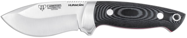 Cudeman 205 Quality Fixed Blade Knife 9 cm Bohler N-690Co Black Micarta w/ Red Liners - Cudeman