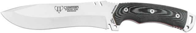 Cudeman 299 Quality Fixed Blade Knife 18 cm Bohler N-695 Black Micarta w/ Red Liners Black Leather Sheath - Cudeman