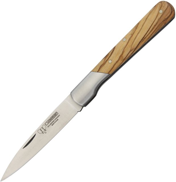 Cudeman Olive Wood Folder Folding Knife3.5inStandard EdgeOlive Wood Handle - Cudeman