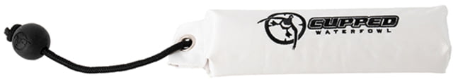 Cupped Waterfowl Outdoors Canvas Dog Dummy White - Cupped Waterfowl Outdoors