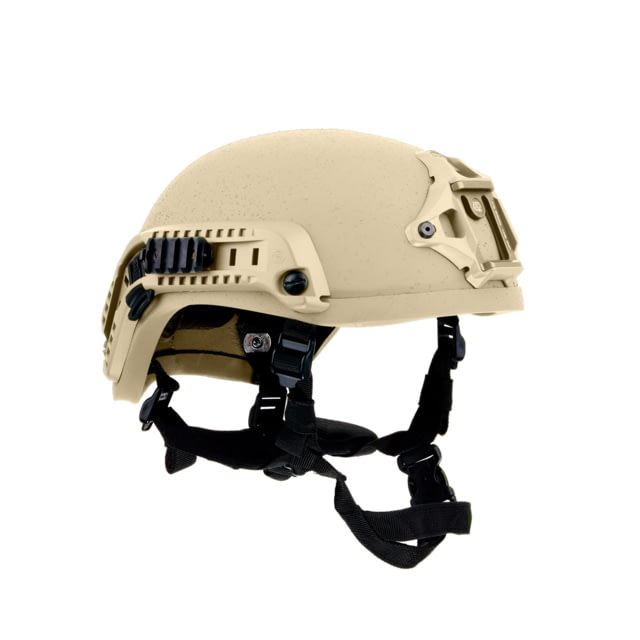 Custom Armor Group 501 High Cut Fully Loaded Level IIIA Advanced Combat Helmet Desert Tan Large - Custom Armor Group