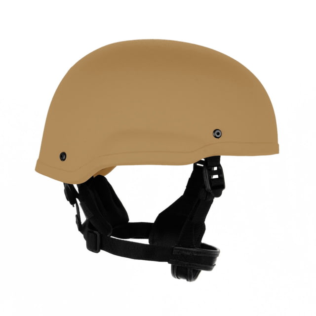 Custom Armor Group 501 Mid Cut Level IIIA Advanced Combat Helmet Coyote Tan Large - Custom Armor Group