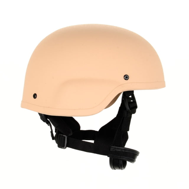 Custom Armor Group 501 Standard Cut Fully Loaded Level IIIA Advanced Combat Helmet Desert Tan Large - Custom Armor Group