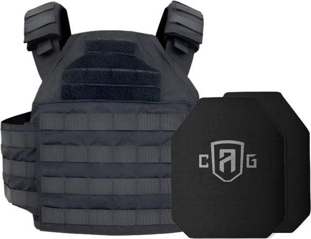 Custom Armor Group GPC 2.0 Lightweight LEVEL III+ Steel Plates Armor Kit Black 10x12in CAG GPC 2.0 L3 - Custom Armor Group