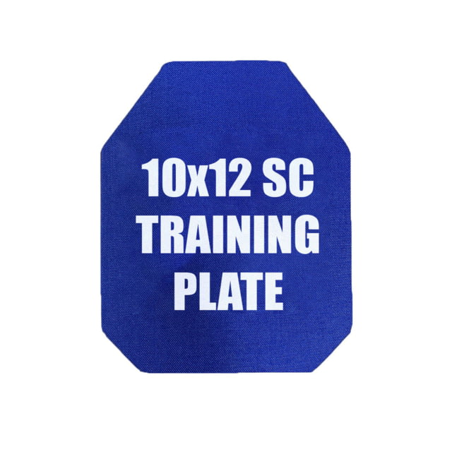 Custom Armor Group Non Ballistic Blue Marked SAPI Multi Curve Training Plate 10.125in x 13.25 - Custom Armor Group