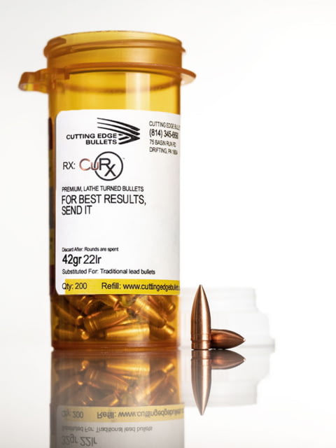 Cutting Edge Bullets CuRx .22 Long Rifle 42 Grain Handloading Kit Rifle Bullets 200 Rounds 22lr CuRx 42gr Bundle - Cutting Edge Bullets