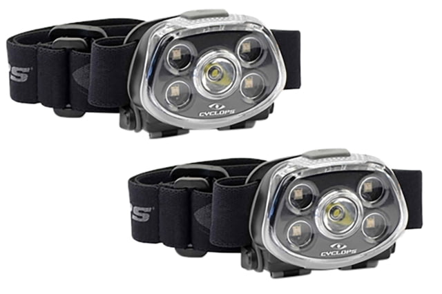 Cyclops  Force XP LED Headlamp Black 3.2/5.5/15/350 Lumens Red/Gre - Crossfire