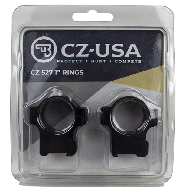 USED CZ-USA CZ 527 1in Dovetail Rings Black Matte - Cz-Usa