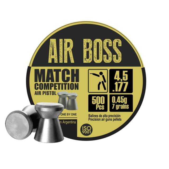 Hatsan Apolo Air Boss Match Competition Air Pistol Pellets .177/4.49mm/4.52mm Cal 7 gr 500/ct 651D8ADC EK