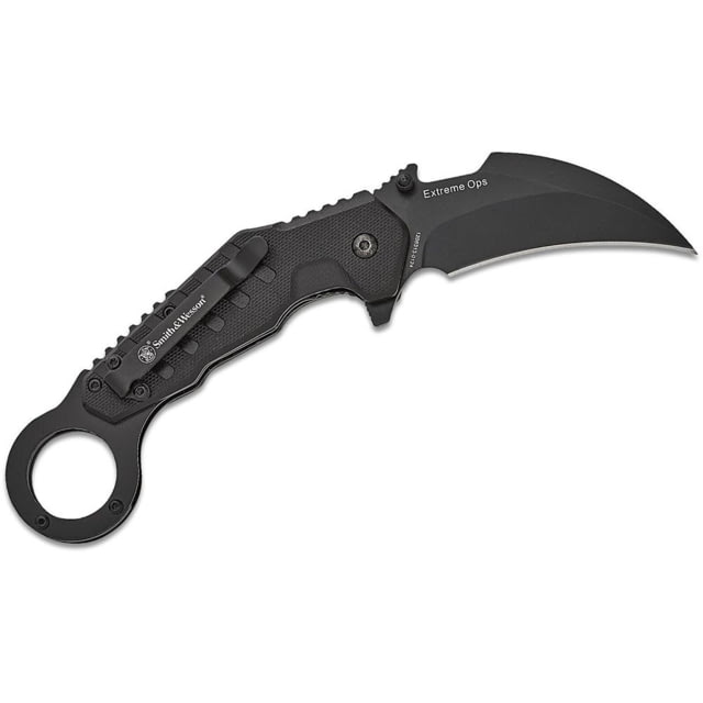 Old Timer Old Timer Smith & Wesson Extreme Ops Karambit Assisted Folding Knife 3 Hawkbill Blade Black Box 4C945C17 PF - $47.99 at Optics Planet