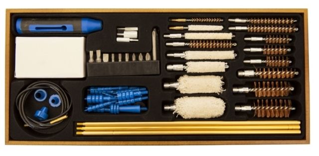 DAC Technologies Gunmaster Wooden Cleaning Station w/ 50 piece Cleaning Kit - Dac Technologies