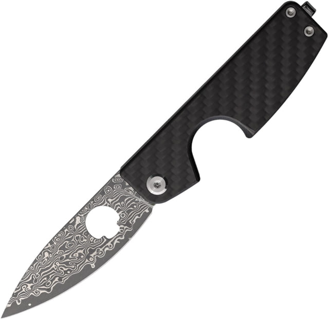 Daggerr Knives Cigar Slip Joint CF/Damascus DGRCGRCFD - Daggerr Knives