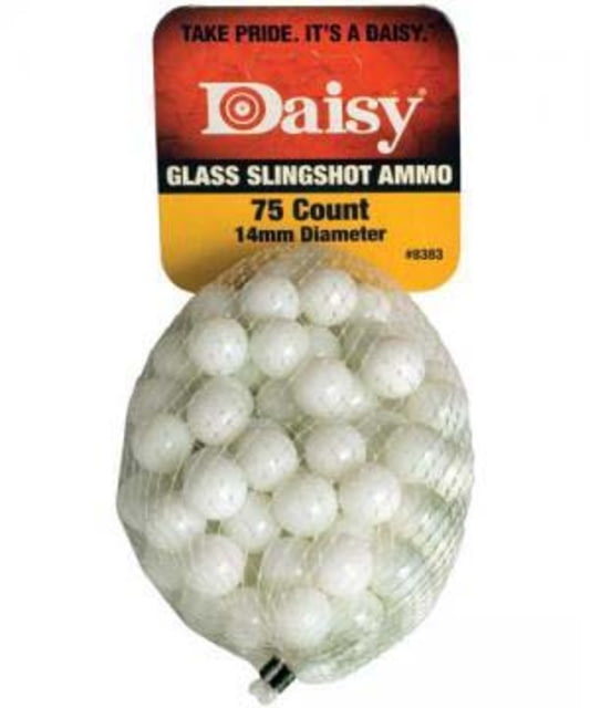 Daisy Slingshot Ammunition 1/2in Glass 75-count Pack - Daisy