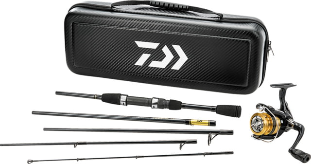 Daiwa Carbon Case Travel Pack 5ft6 Medium 5 Pieces