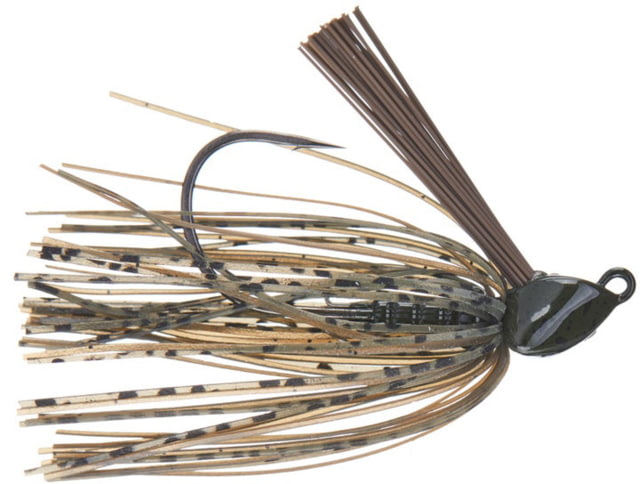 Daiwa Evergreen Grass Ripper Swim Jig 1/4 4 Hook Green Pumpkin