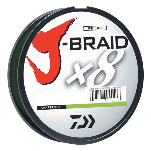 Daiwa Daiwa J-Braid 8X Braided Line w/Filler Spool 300yds 40lb Chartreuse - $29.38 at Optics Planet