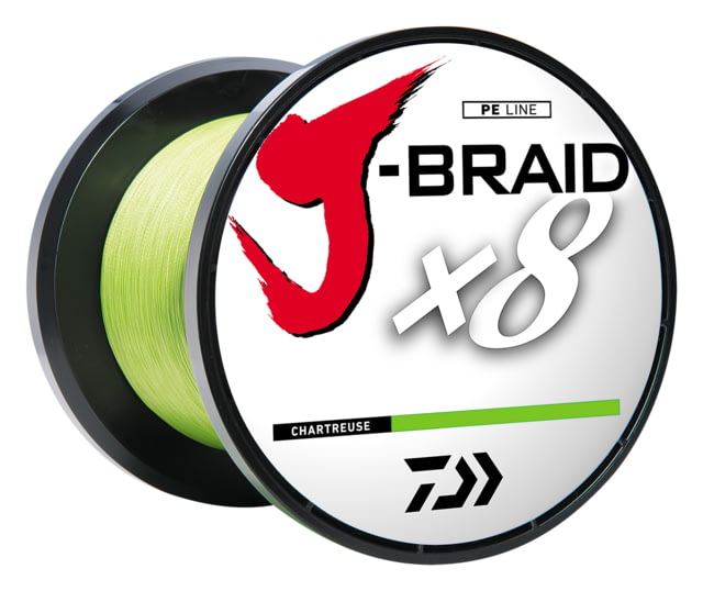 Daiwa Daiwa J-Braid 8X Braided Line w/Bulk Spool  15lb Chartreuse - $359.99 at Optics Planet