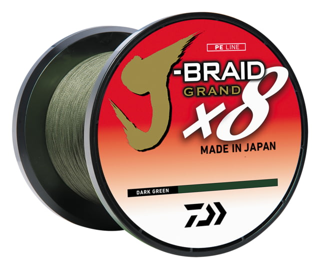 Daiwa Daiwa J-Braid x8 Grand Braid Line w/Bulk Spool  100lb Dark Green - $359.99 at Optics Planet