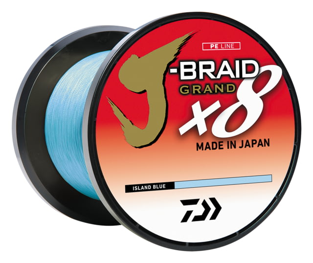 Daiwa Daiwa J-Braid x8 Grand Braid Line w/Bulk Spool  10lb Island Blue - $339.99 at Optics Planet