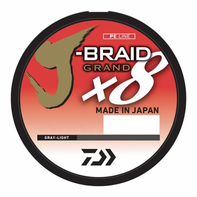 Daiwa Daiwa J-Braid x8 Grand Braid Line w/Filler Spool 150yds 20lb Gray Light - $20.39 at Optics Planet