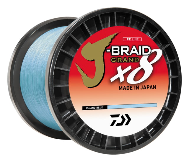 Daiwa Daiwa J-Braid x8 Grand Braid Line w/Bulk Spool  65lb Island Blue - $273.92 at Optics Planet