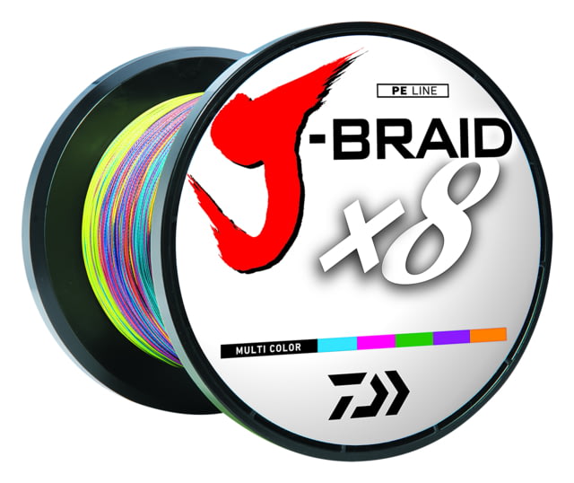 Daiwa Daiwa J-Braid 8X Braided Line w/Bulk Spool  100lb Multi-Color - $279.07 at Optics Planet