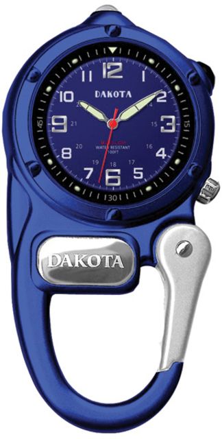 Dakota Watches Mini Clip Microlight Blue Military Dial Blue Case
