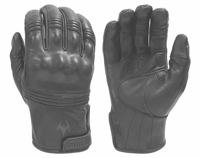 Damascus Protective Gear All-leather Gloves With Knuckle Armor - Damascus Protective Gear