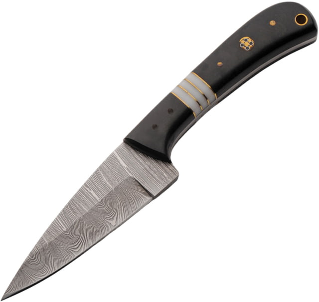 Damascus Dark Mosaic Hunting Knife - Damascus