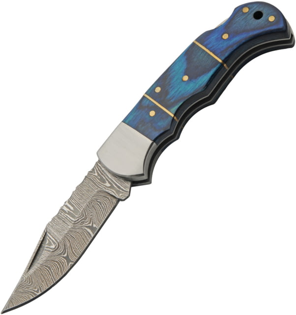 Damascus Lockback Blue