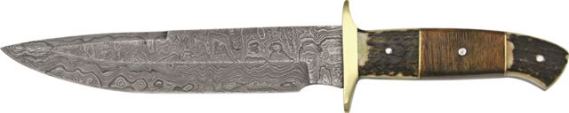Damascus Plainsman Fixed Knife - Damascus