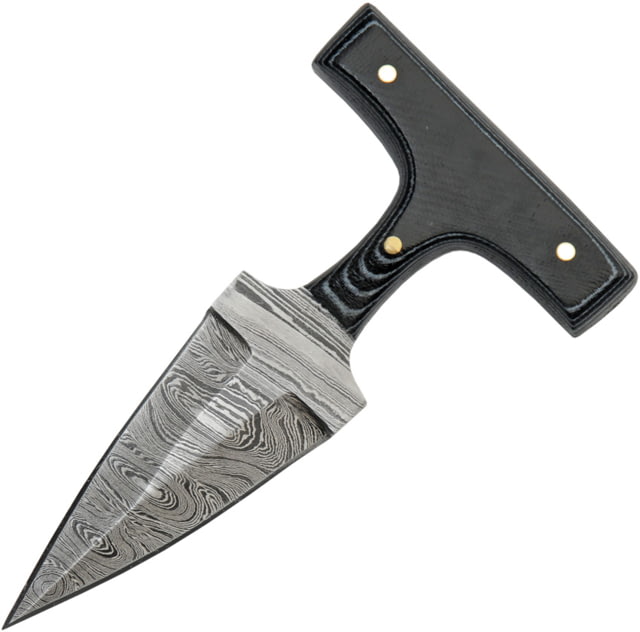 Damascus Push Dagger Micarta - Damascus