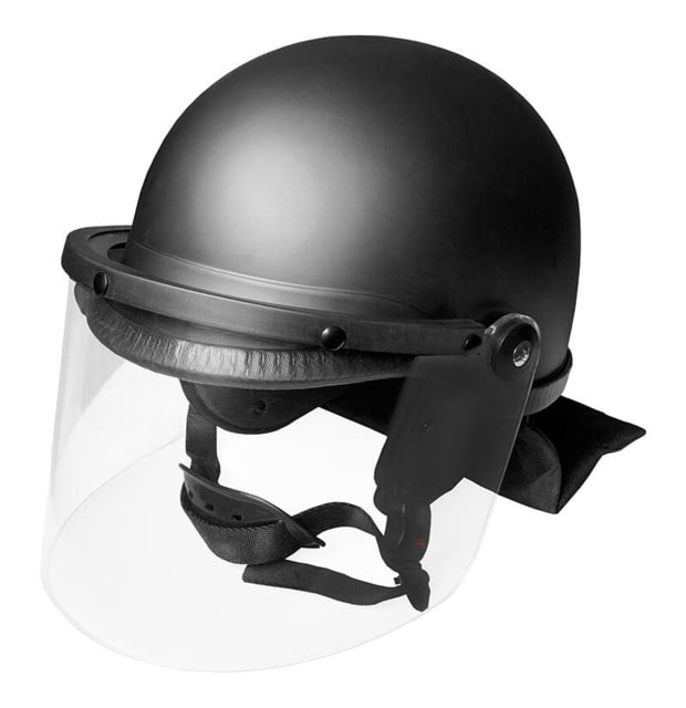 Damascus Protective Gear Riot Control Helmet ABS Shell / PC Face Shield Black Extra Large - Damascus Protective Gear
