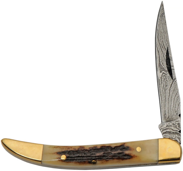 Damascus Toothpick Stag - Damascus