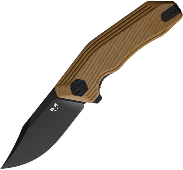 Damned Designs Cerberus Linerlock Tan G10 DMN005GT2 - Damned Designs