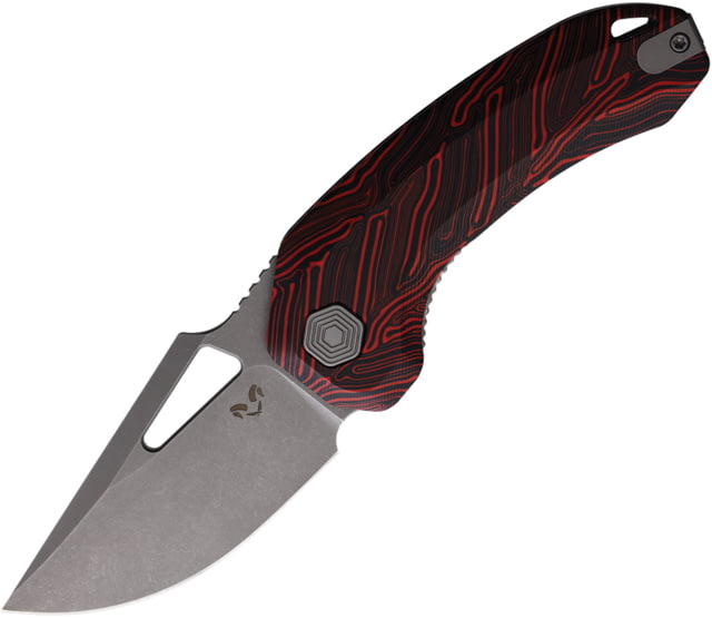 Damned Designs Djinn XL Linerlock Damascus G1 - Damned Designs