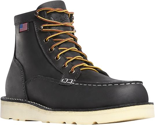 LaCrosse Footwear Danner Bull Run Moc Toe 6in Boots Black 7.5D - Lacrosse Footwear