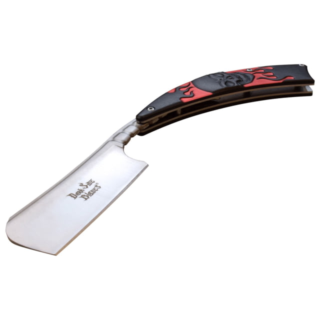 Dark Side Blades Razor 3.75 in 3Cr13 Stainless Steel Razor Black/Red - Dark Side Blades