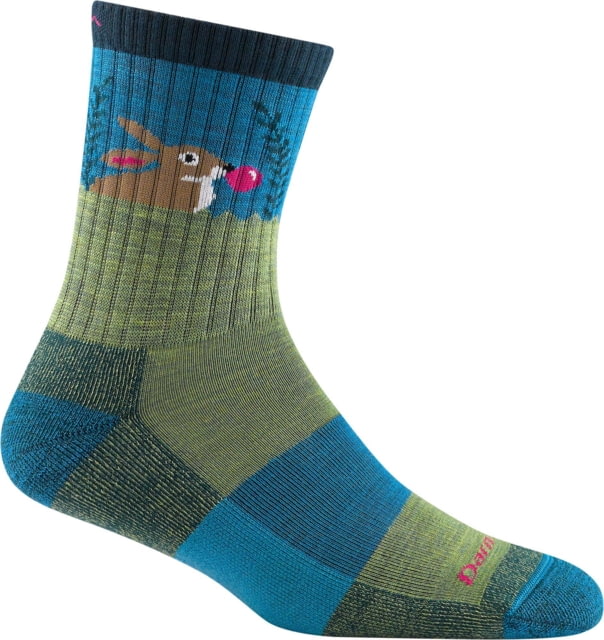 Darn Tough Bubble Bunny Jr. Micro Crew Lightweight Sock - Kids Willow Medium