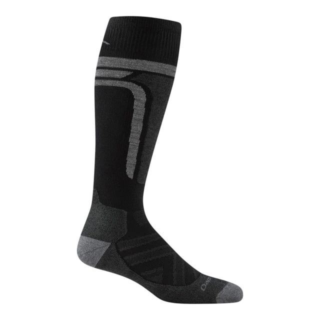 Darn Tough Edge OTC Midweight with Cushion w/ Padded Shin Socks - Men's Black Medium
