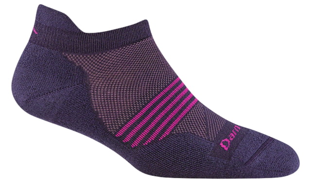Darn Tough Element No Show Tab Lightweight Running Socks - Women's Blackberry Small