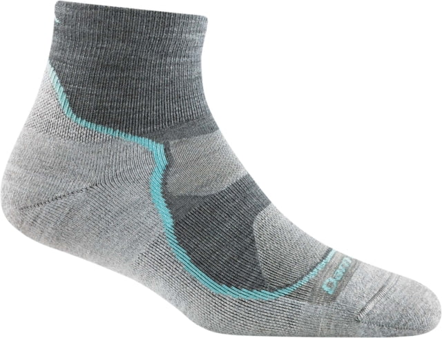 Darn Tough Light Hiker Quarter Lightweight Hiker Sock - Womens Slate Small