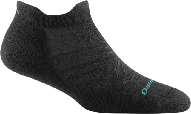 Darn Tough Run Coolmax No Show Tab Ultra-Lightweight Running Sock w/Cushion - Womens Black Large