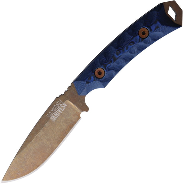 Dawson Knives Contractor Fixed Blade Blk/Blu DW47988 - Dawson Knives